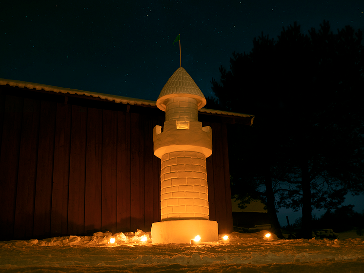 Snøskulptur