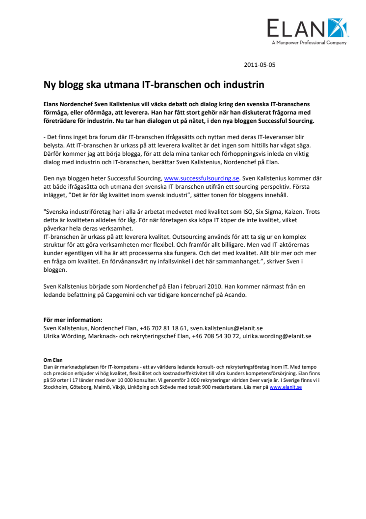 Ny blogg ska utmana IT-branschen och industrin