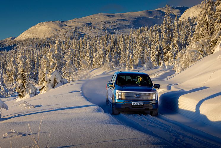 Ford F-150 Lightning Norge vinter 2023