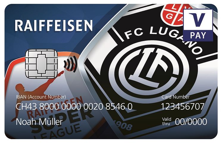 Kartenbilder VPAY Raiffeisen FC Lugano