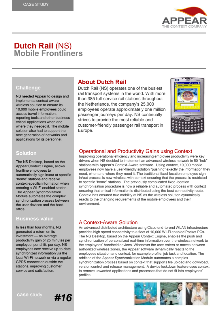 Case Study - Dutch Rail