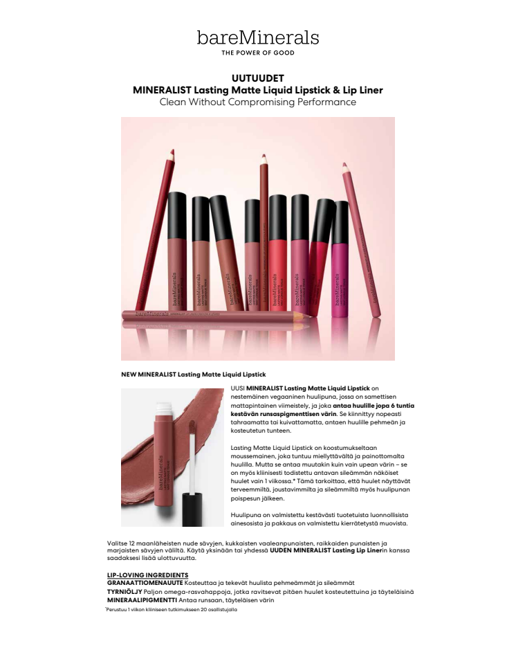 BareMinerals Mineralist Matte Liquid Lipstick & Lipliner Press release FI.pdf