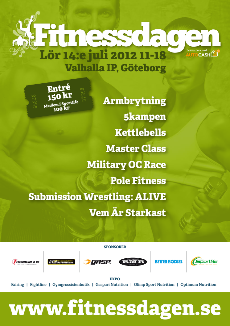 Sportlife sponsrar Fitnessdagen 2012 i Göteborg