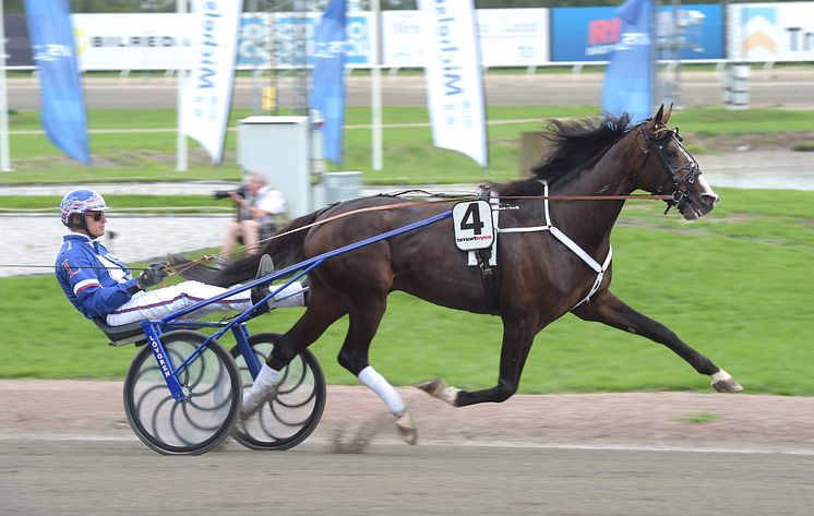 Racing Mange och Joakim Lövgren har kvalat in till Elitloppet på Solvalla.