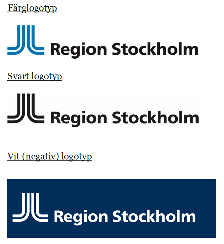 Logga Region Stockholm