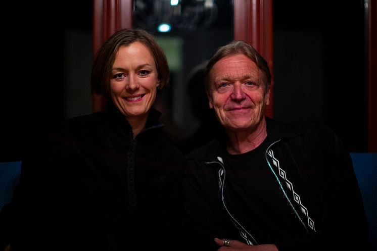 Kultur- og likestillingsminister Anette Trettebergstuen og skuespiller Terje Strømdahl