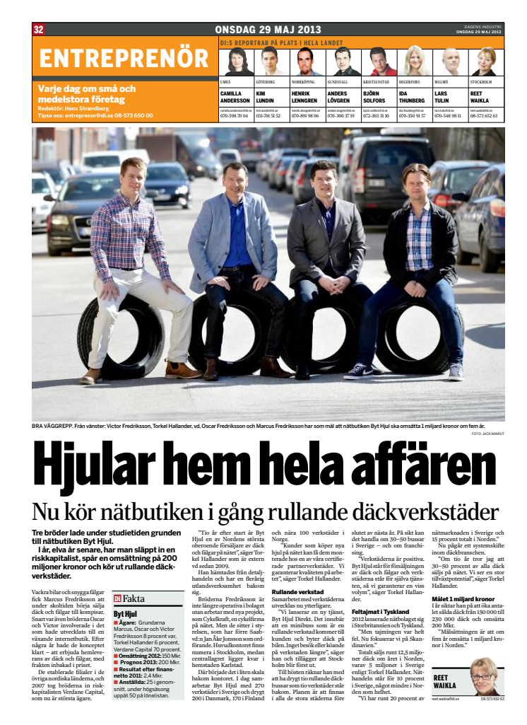 Bythjul i Dagens Industri