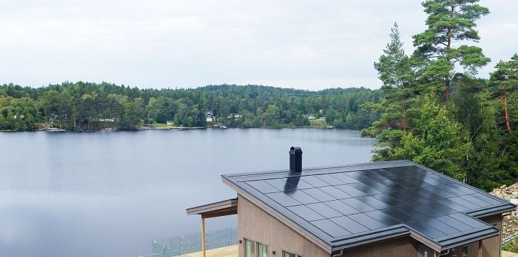 Smart Solar Roof - PREFAB - Nybyggnation Fiskarhedenvillan