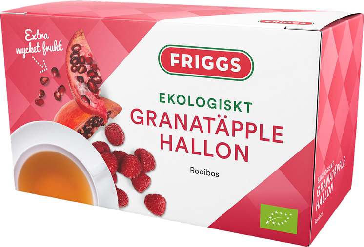 Ekologiskt te Granatäpple & Hallon