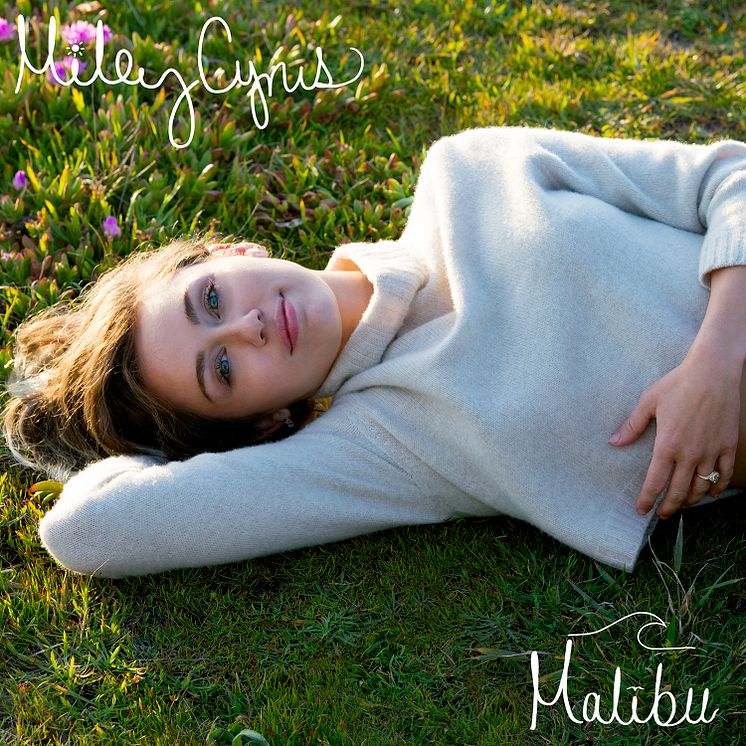 Miley Cyrus - "Malibu" omslag