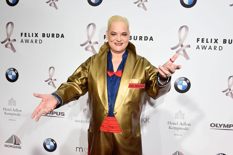 Hella von Sinnen, Moderatorin des Felix Burda Award 2017