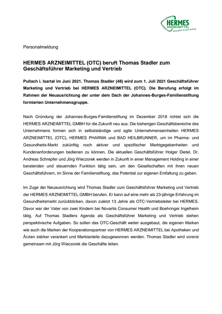 Pressemitteilung Personalie Thomas Stadler wird Geschäftsführer Marketing und Vertrieb.pdf
