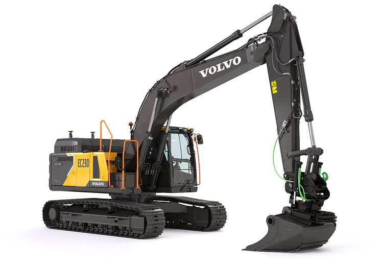 Volvo EC230 Electric - frilagd bild höger fram