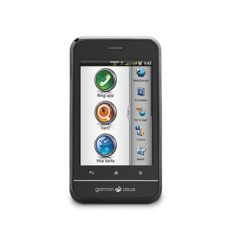 Garmin-Asus presenterar nya Android nüvifone A10 smartphone med Garmin navigation