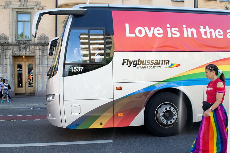 Flygbussarna Stockholm Pride 2015