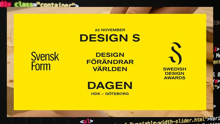 Design S-dagen Göteborg