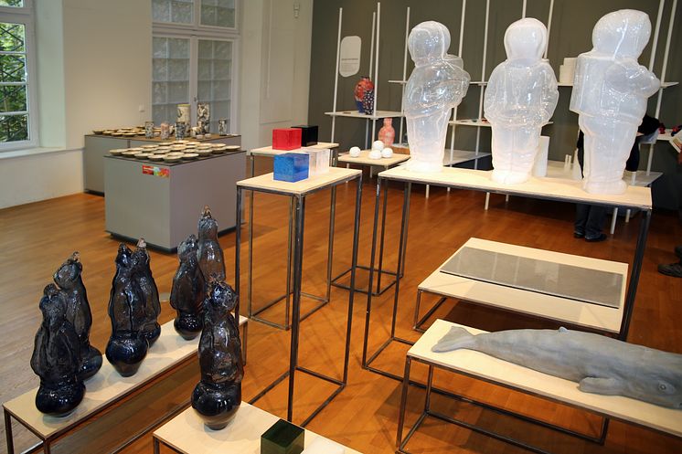 Kunst- und Designobjekte in der Ausstellung der Grassimesse 2019