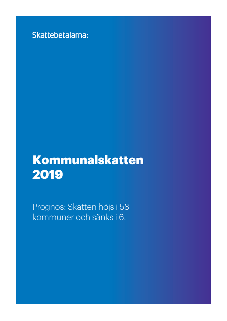 Kommunalskatten 2019