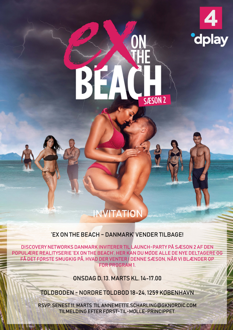 INVITATION: ’EX ON THE BEACH – DANMARK’ VENDER TILBAGE! 