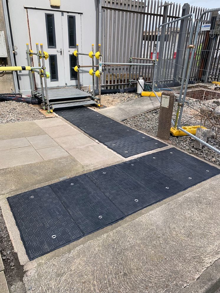 Fibrelite engineered bespoke retrofit GRP trench access covers for the Hinkley Point (A) Nuclear Power Station, currently under decommissioning