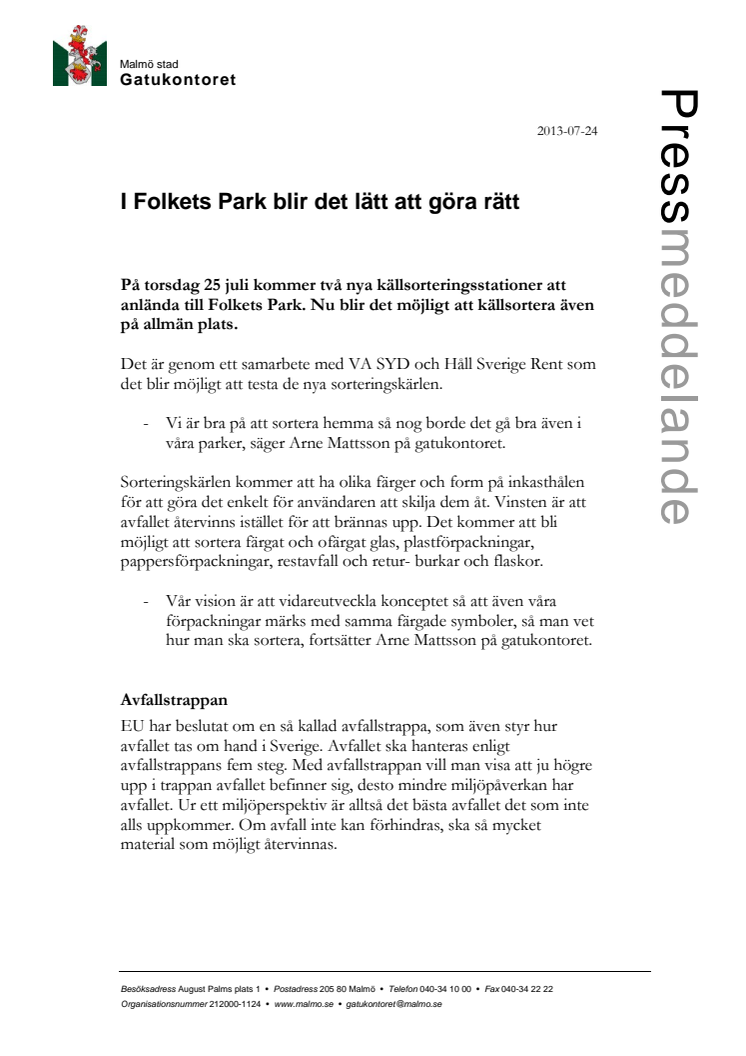 I Folkets Park blir det lätt att göra rätt