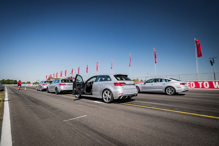 Audi driving experience 2018 med Audi S5 Sportback og Audi RS3