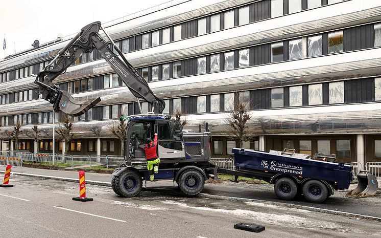 Volvo EW160E - den blå drömmaskinen