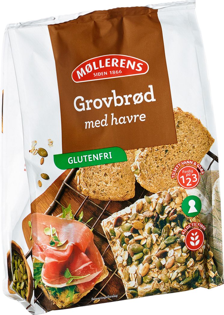 Grovbrød med havre 414gr