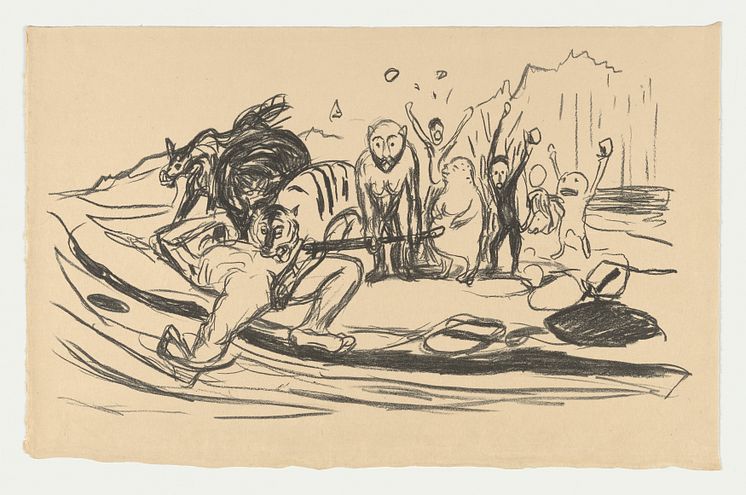  Edvard Munch: Alfas død / Alpha's Death (1908-1909)
