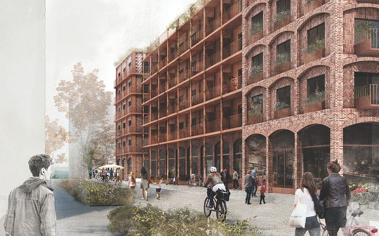 Vision i Värtahamnen, Kulturhus i tegel