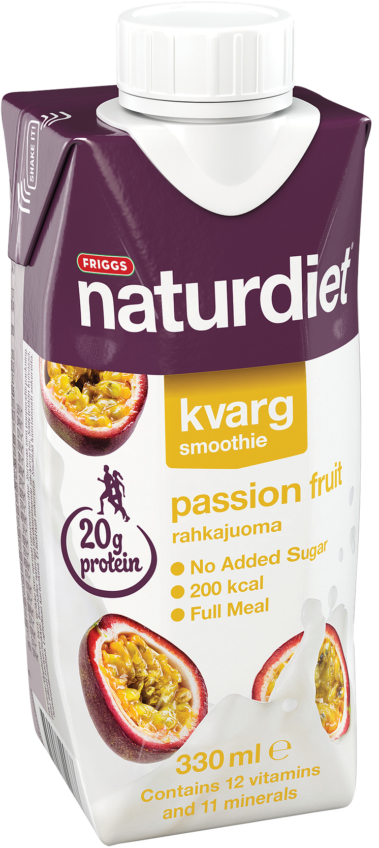 Naturdiet kvargsmoothie passionsfrukt