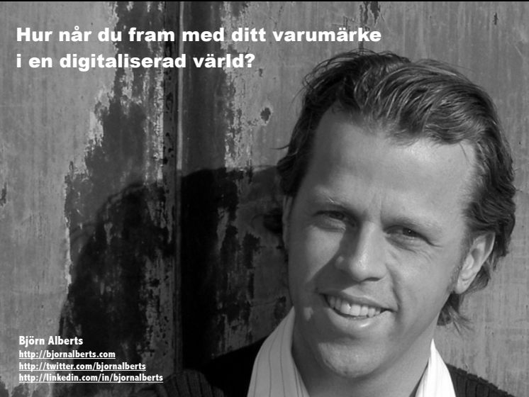 Björn Alberts talarpresentation