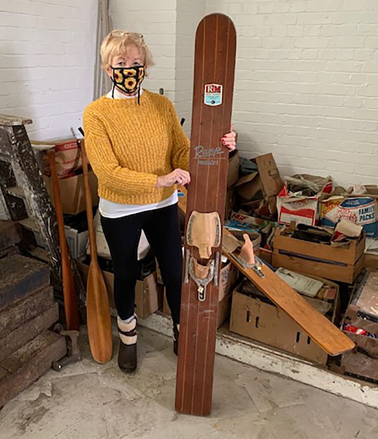 Barbara Mine sifts through the Bishopstone hoard 01