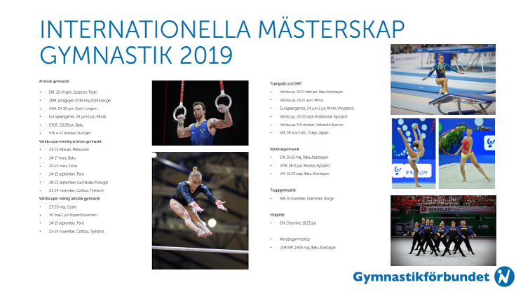 Internationella mästerskap i gymnastik 2019