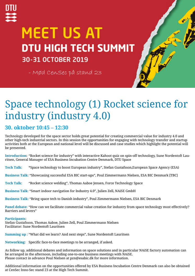 Space technology (1) Rocket science for  industry (industry 4.0) 