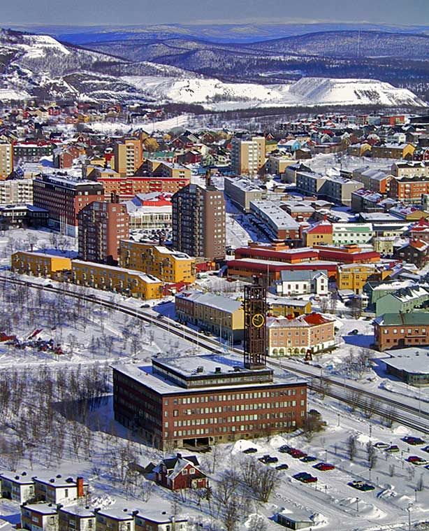 Kiruna stad innan stadsomvandlingen