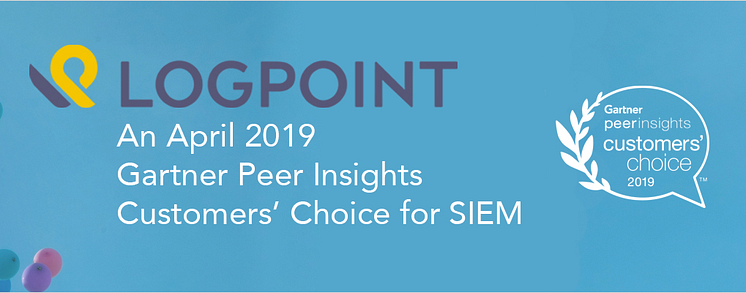 LogPoint als ein „Customer Choice” für SIEM bei den Gartner Peer Insights im April 2019 ausgezeichnet