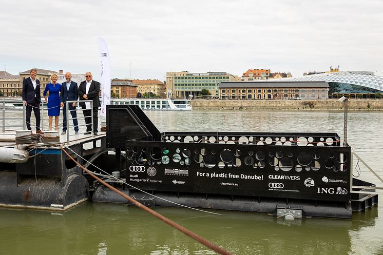 Plastik i Donau-floden indsamles og genanvendes