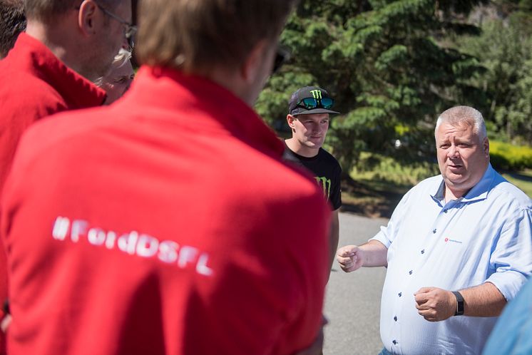 Fra pressekonferansen hvor Ford Motor Norge og forsikringsselskapet If lanserer et unikt opplæromgsprogram for unge sjåfører Ford Driving Skills for Life