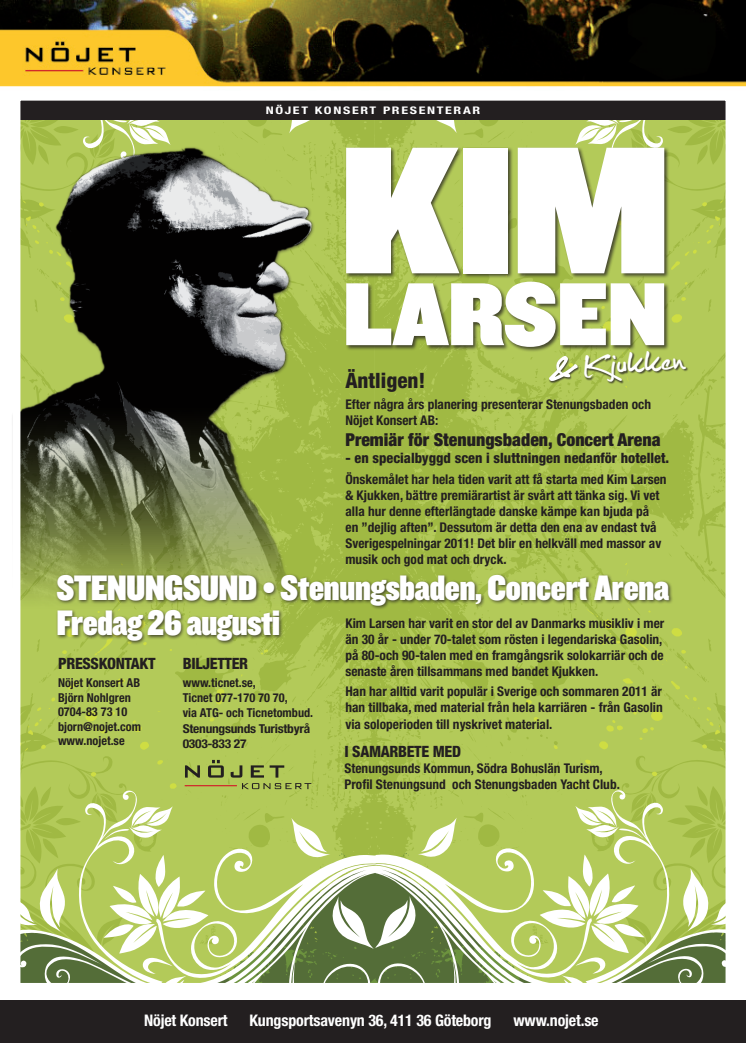 Kim Larsen på Stenungsbaden den 26 augusti
