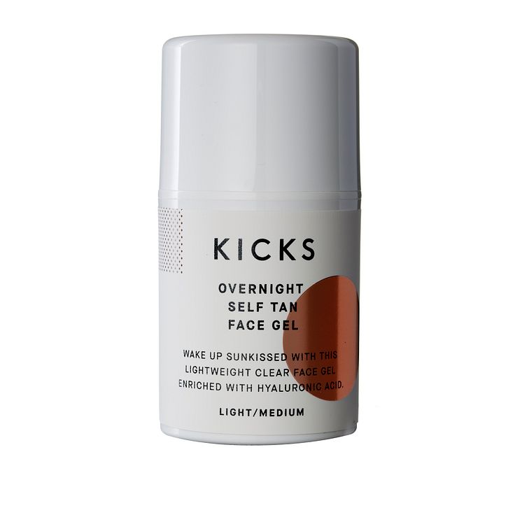 KICKS Overnight Self Tan Face Gel LightMedium