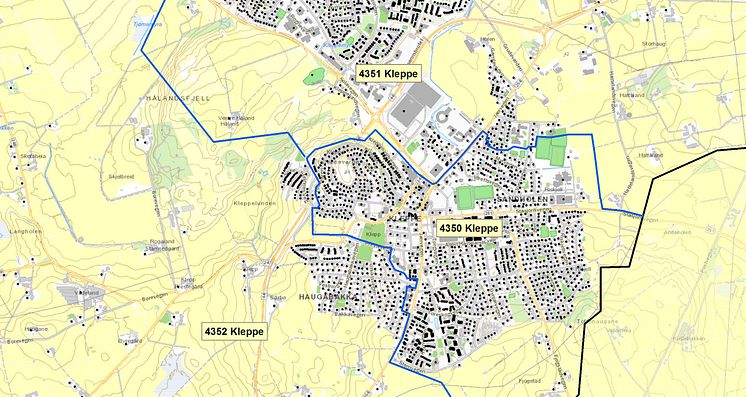 4352 Kleppe  - postnummerinndeling