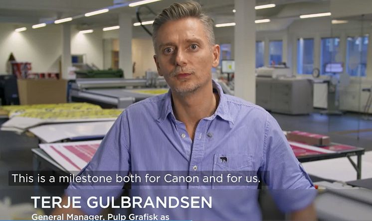 Terje Gulbrandsen, daglig leder i Pulp Grafisk as