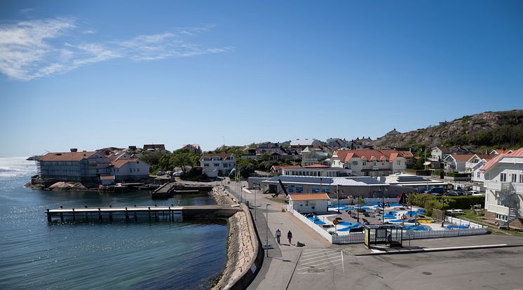 Vy över Kyrkvik och Havets Hus