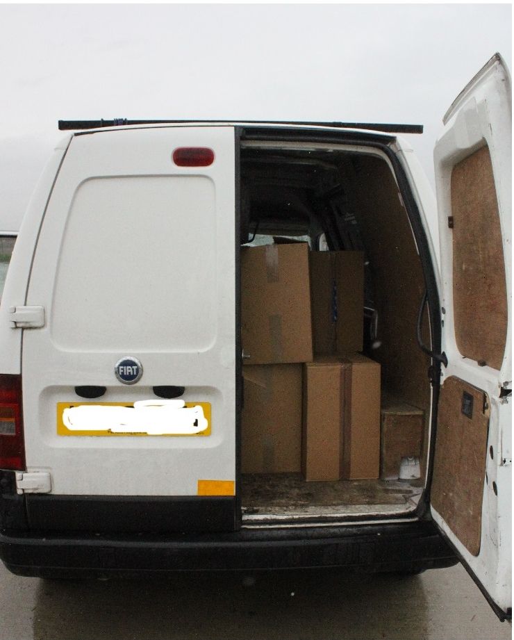 HMRC seized cigarettes from this van