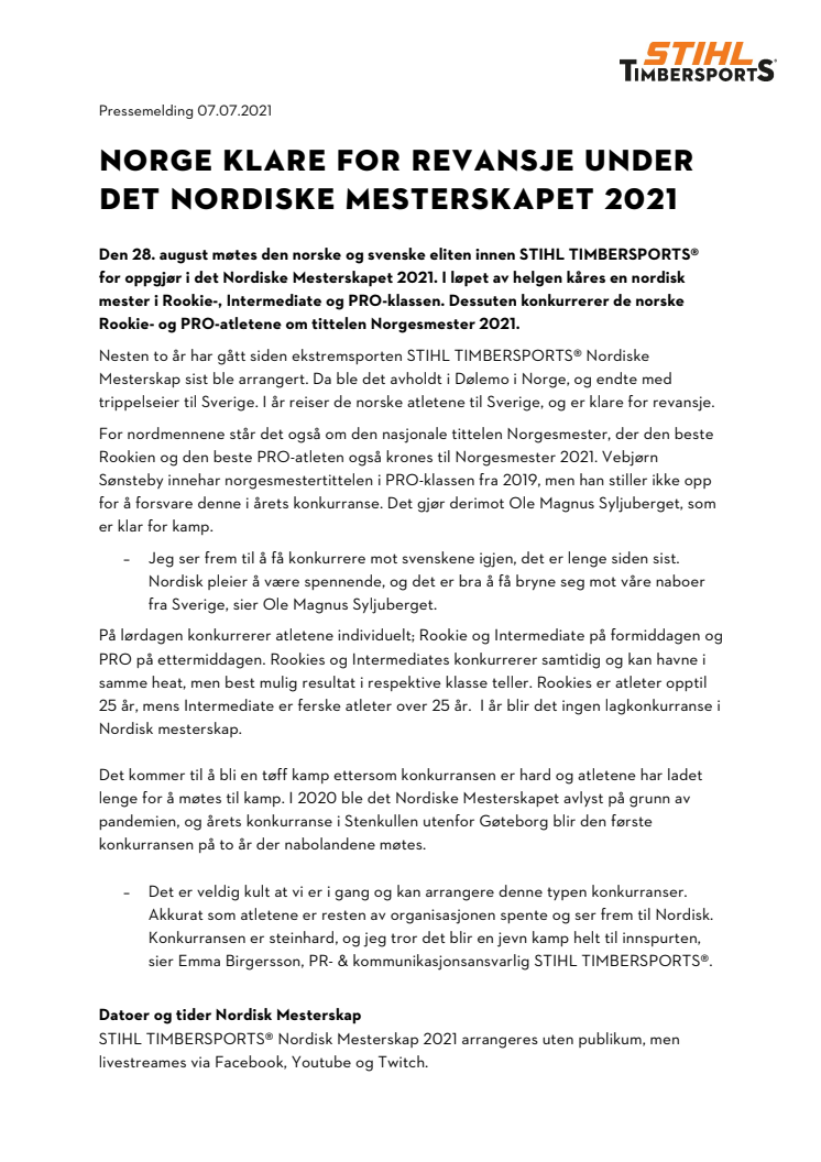 NORGE KLARE FOR REVANSJE UNDER DET NORDISKE MESTERSKAPET 2021 .pdf