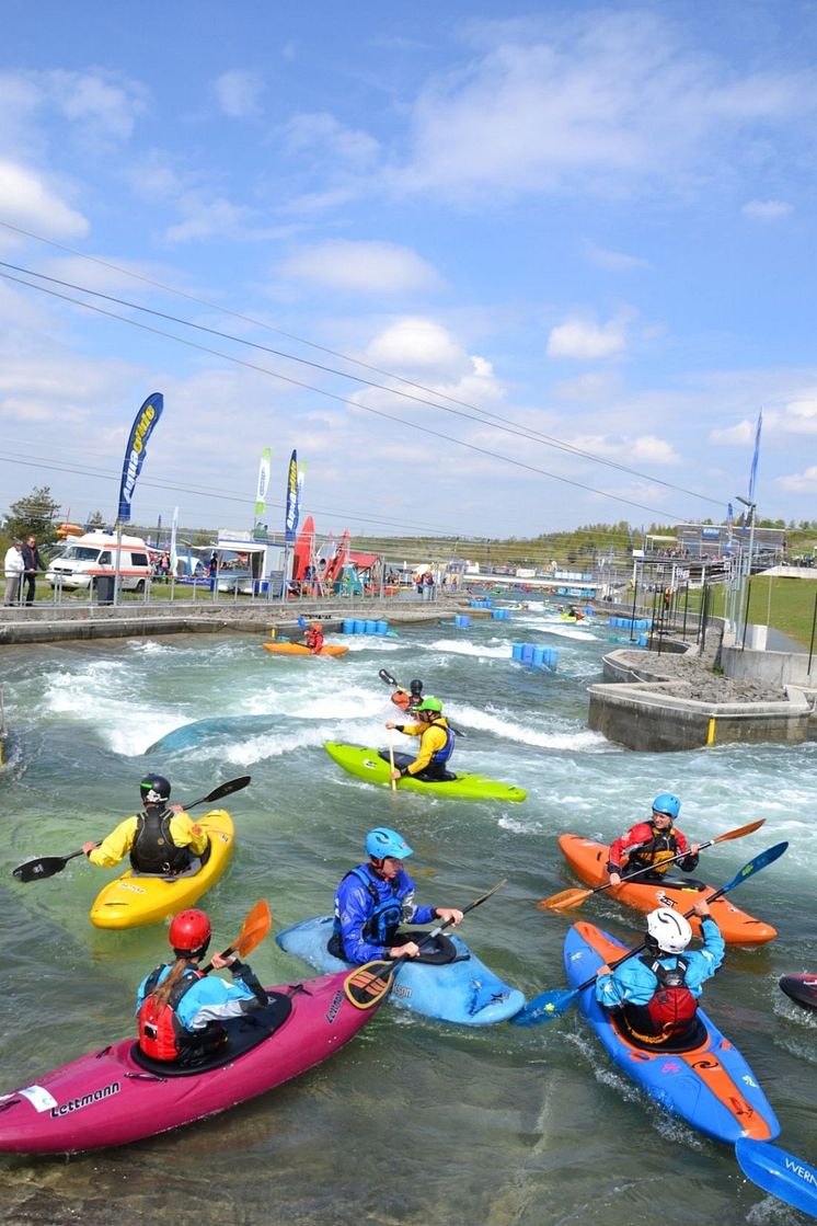 Kanupark Paddelfestival Wildwasserbahn