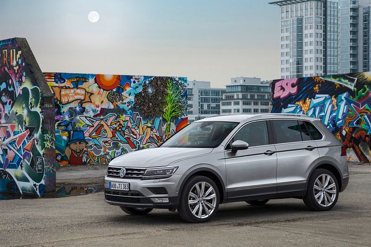 Registreringsafgiften sænkes og kommer en række Volkswagen-modeller til gode, her fx den nye Tiguan, der reduceres med 10.710 kr fra på tirsdag