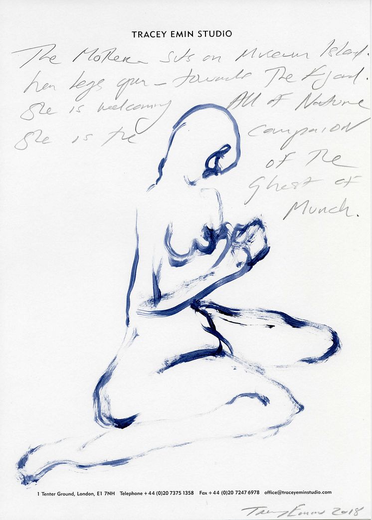 Early sketch of The Mother by Tracey Emin
