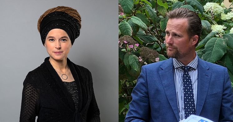 Amanda Lind, kultur- och demokratiminister med ansvar för idrottsfrågorna och Carl Johan Sonesson, regionstyrelsens ordförande Region Skåne